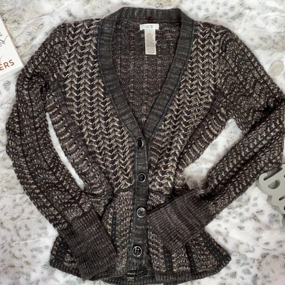 Cache’ Button Down Cardigan Sweater - image 3
